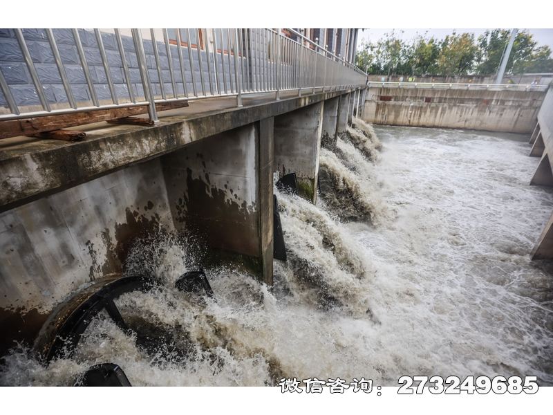 滨江水库溢洪道潮门拍门