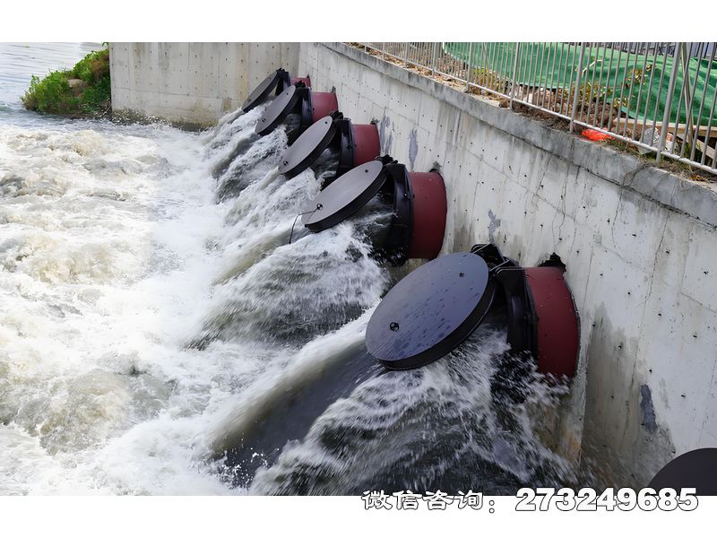 滨江海水堤防拍门