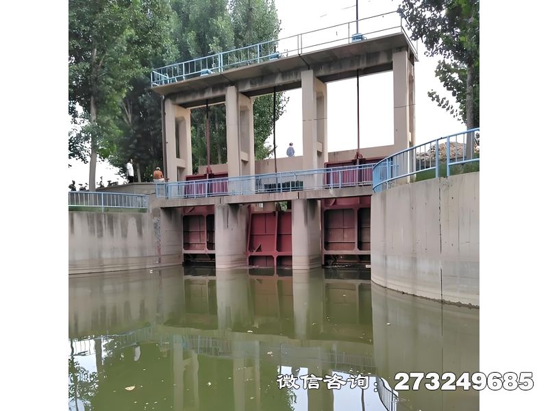 河道弯道闸用于内河弯道险工治理，由水务局、河道管理处及水利工程公司采用。通过电动启闭调节水流方向，钢制闸体耐高流速冲刷，支持抗冲耐磨涂层定制。适配河道综合治理需求，保障行洪安全与岸坡稳定。河道弯道闸价格电话微信联系厂家。