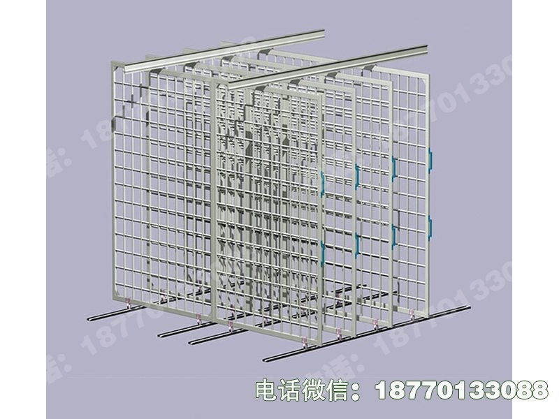 抽拉网片式文物架
