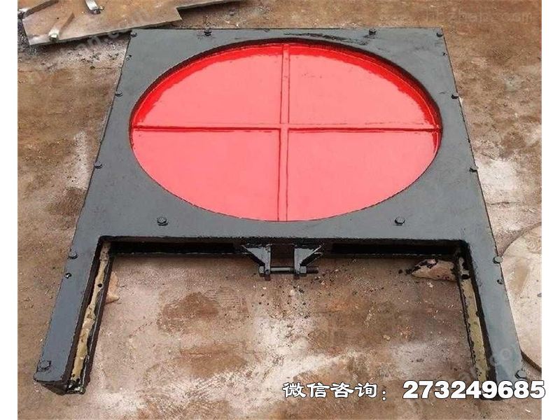 长武县消能铸铁渠道圆型门