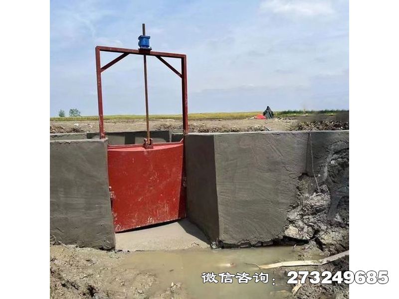 平阴县河道截流铸铁方闸门